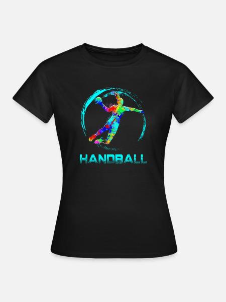 Handball - Frauen T-Shirt - Schwarz