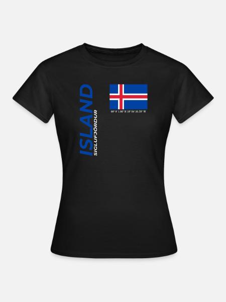 Siglufjördur - Frauen T-Shirt - Schwarz
