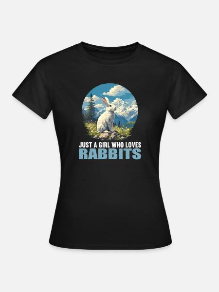 Hasen Hase - Frauen T-Shirt - Schwarz