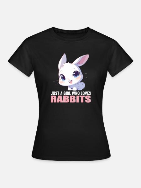 Hasen Hase - Frauen T-Shirt - Schwarz