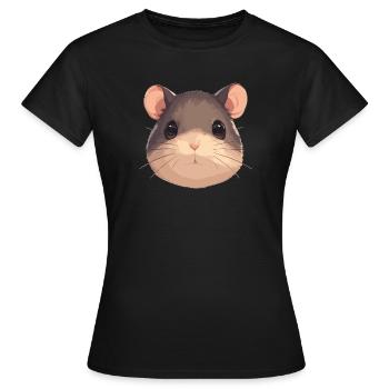 Rat Rat - Women's T-Shirt - black - Front - AI Model Female 172 dark (172cm)