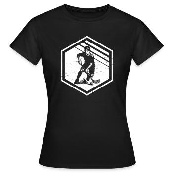 Floorball Stil für jeden Anlass - Frauen T-Shirt - Schwarz - Vorne - AI Model Female 172 dark (172cm)