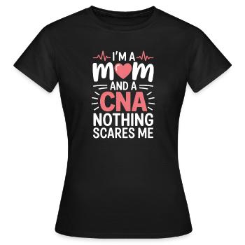 Caregiver Saying Funny Caregiver Gift - Women's T-Shirt - black - Front - AI Model Female 172 dark (172cm)