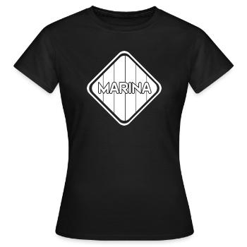 avant - T-shirt Femme - noir - Devant - AI Model Female 172 dark (172cm)