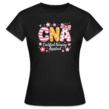 Caregiver Saying Funny Caregiver Gift - Women's T-Shirt - black - Front - AI Model Female 172 dark (172cm)