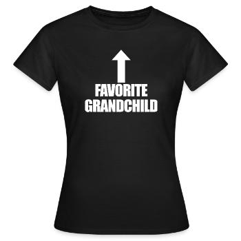 Petit-enfant préféré - T-shirt Femme - noir - Devant - AI Model Female 172 dark (172cm)