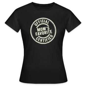 Enfant préféré Drôle Préféré de la maman officielle - T-shirt Femme - noir - Devant - AI Model Female 172 dark (172cm)