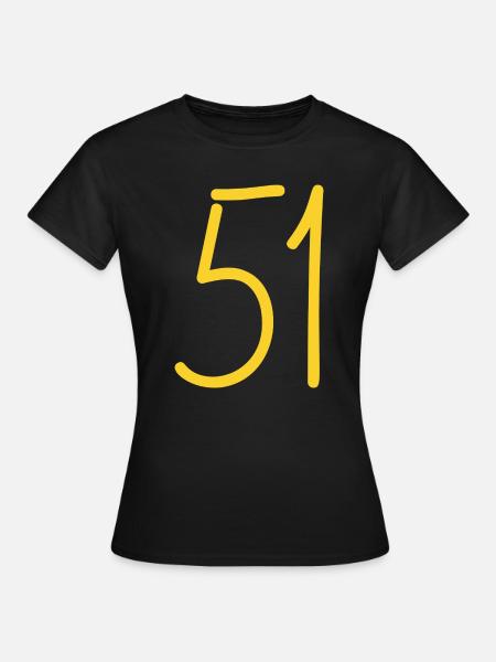 51 - Frauen T-Shirt - Schwarz