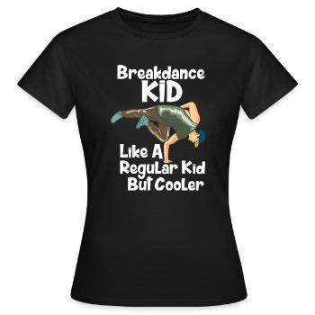 Breakdance Hip Hop B-Boy Street Dance Art - Frauen T-Shirt - Schwarz - Vorne - AI Model Female 172 dark (172cm)