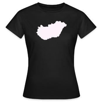 Pays hongrois - T-shirt Femme - noir - Devant - AI Model Female 172 dark (172cm)
