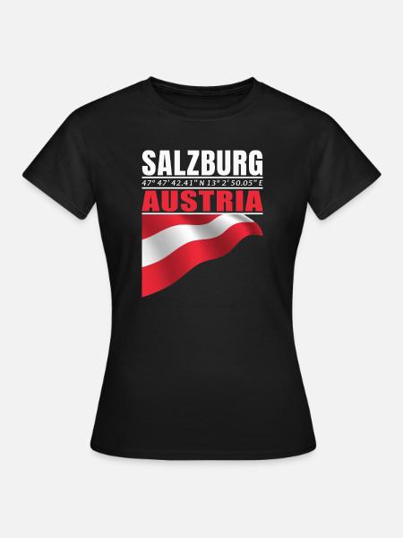 Salzburg - Frauen T-Shirt - Schwarz