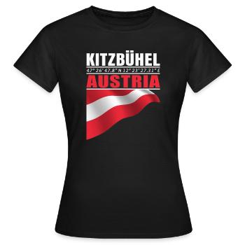 Kitzbühel - T-shirt Femme - noir - Devant - AI Model Female 172 dark (172cm)