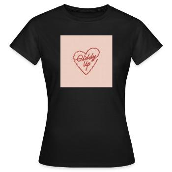 Cœur Éveillé - T-shirt Femme - noir - Devant - AI Model Female 172 dark (172cm)