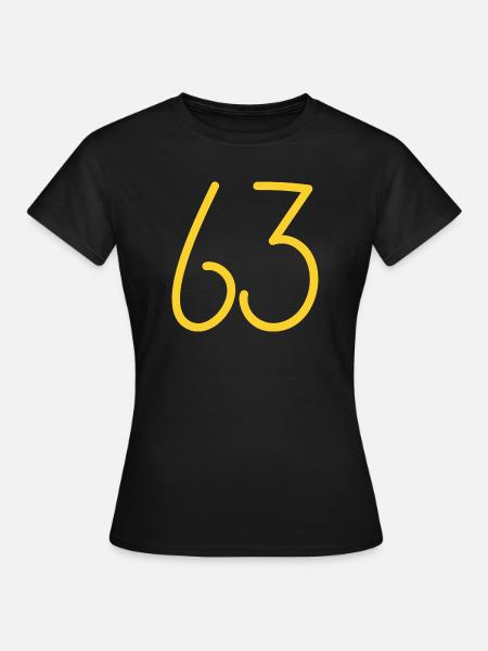 63 - Frauen T-Shirt - Schwarz