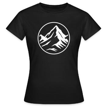 Berg Symbol Gipfel - Frauen T-Shirt - Schwarz - Vorne - AI Model Female 172 dark (172cm)