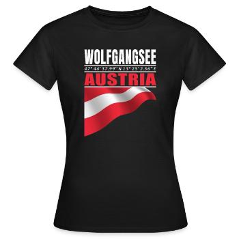 Lac Wolfgang - T-shirt Femme - noir - Devant - AI Model Female 172 dark (172cm)