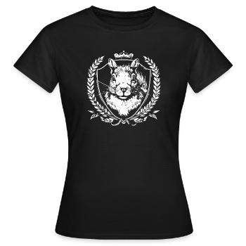 Squirrel crest - Women's T-Shirt - black - Front - AI Model Female 172 dark (172cm)