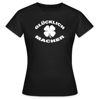 FAISEUR DE BONHEUR - T-shirt Femme - noir - Devant - AI Model Female 172 dark (172cm)