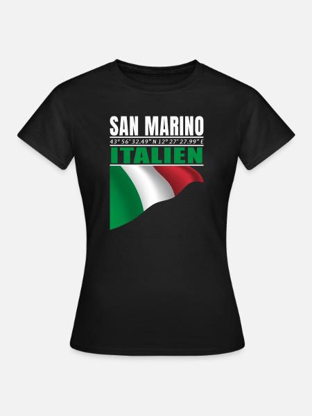 San Marino - Frauen T-Shirt - Schwarz