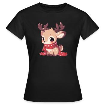 Renne Renne - T-shirt Femme - noir - Devant - AI Model Female 172 dark (172cm)