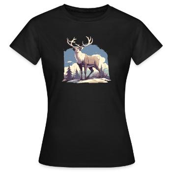 Renne Renne - T-shirt Femme - noir - Devant - AI Model Female 172 dark (172cm)