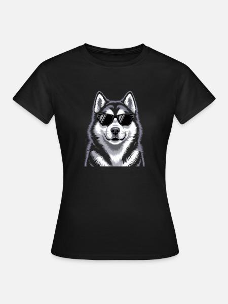 Alaskan Malamute - Frauen T-Shirt - Schwarz