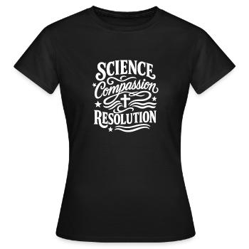 Forensic Nurse Practitioner Compassion Resolution - Frauen T-Shirt - Schwarz - Vorne - AI Model Female 172 dark (172cm)