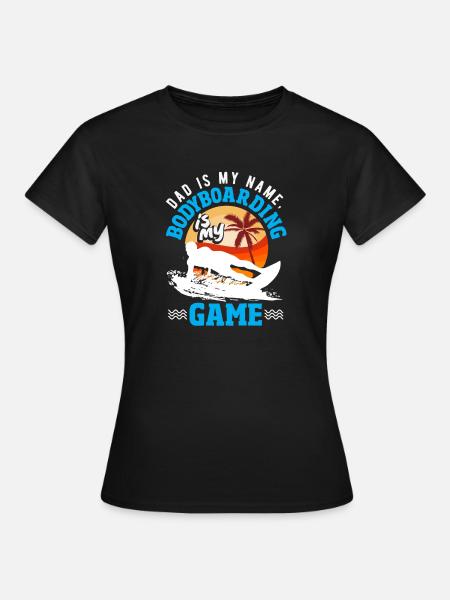 Surfen Surfboarder Bodyboarder - Frauen T-Shirt - Schwarz
