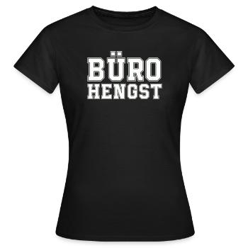 Büro Hengst - Frauen T-Shirt - Schwarz - Vorne - AI Model Female 172 dark (172cm)