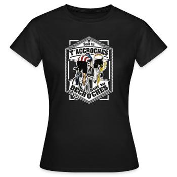 Hooks or Stalls Cycling - Women's T-Shirt - black - Front - AI Model Female 172 dark (172cm)