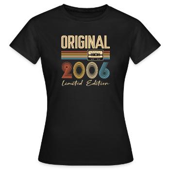 20e anniversaire 20e anniversaire Original 2006 - T-shirt Femme - noir - Devant - AI Model Female 172 dark (172cm)
