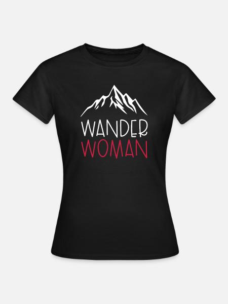 Wander Woman - Frauen T-Shirt - Schwarz