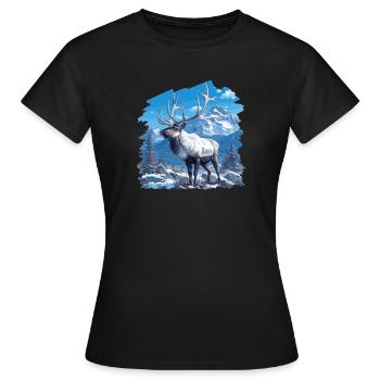 Renne Renne - T-shirt Femme - noir - Devant - AI Model Female 172 dark (172cm)