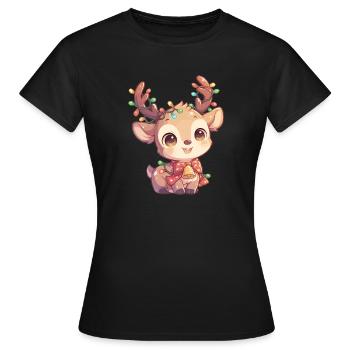 Renne Renne - T-shirt Femme - noir - Devant - AI Model Female 172 dark (172cm)