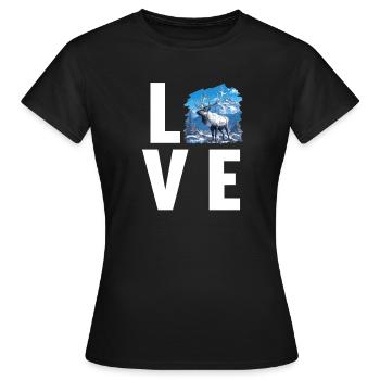 Renne Renne - T-shirt Femme - noir - Devant - AI Model Female 172 dark (172cm)