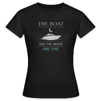 Navigation de nuit avec - T-shirt Femme - noir - Devant - AI Model Female 172 dark (172cm)