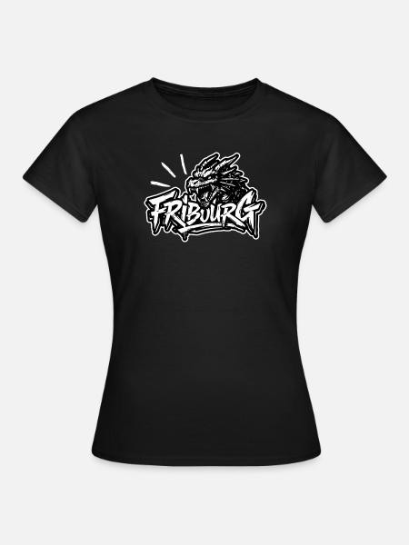 Fribourg Dragon - Frauen T-Shirt - Schwarz