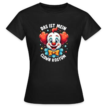 Carnival Clown Costume Carnival Carnival - Women's T-Shirt - black - Front - AI Model Female 172 dark (172cm)