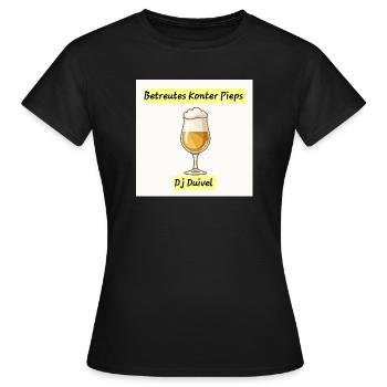 Boissons Pieps au comptoir - T-shirt Femme - noir - Devant - AI Model Female 172 dark (172cm)