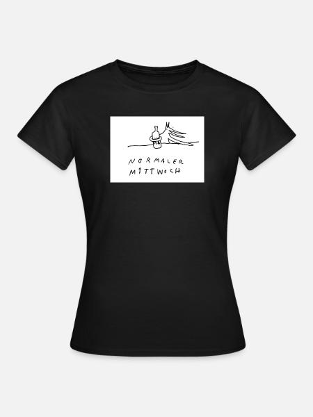 normaler_Mittwoch - T-shirt Femme - noir
