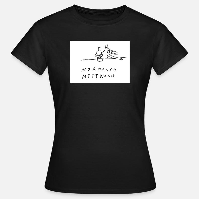 normaler_Mittwoch - Women's T-Shirt - black