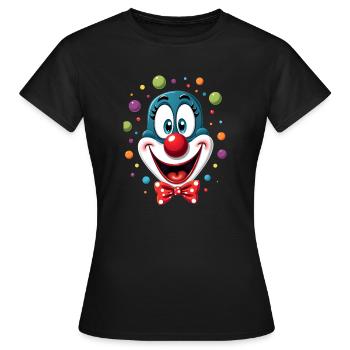 Carnival Clown Costume Carnival Carnival - Women's T-Shirt - black - Front - AI Model Female 172 dark (172cm)