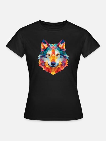 Wolf - Frauen T-Shirt - Schwarz