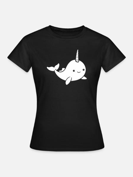 Narwal - Frauen T-Shirt - Schwarz