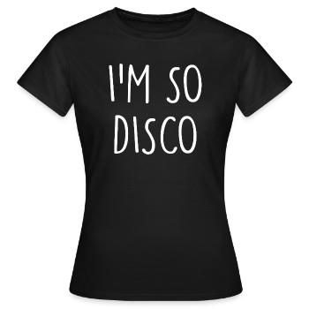 Discothèque - T-shirt Femme - noir - Devant - AI Model Female 172 dark (172cm)