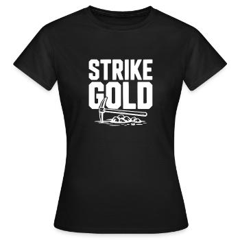 Finden Gold - Frauen T-Shirt - Schwarz - Vorne - AI Model Female 172 dark (172cm)
