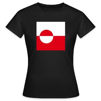 Groenland - T-shirt Femme - noir - Devant - AI Model Female 172 dark (172cm)
