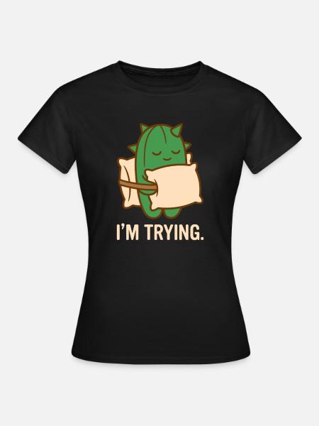 Stachelig, aber bemüht - Frauen T-Shirt - Schwarz