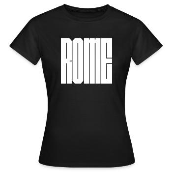 Police en caractères en gras en caractères italiens - T-shirt Femme - noir - Devant - AI Model Female 172 dark (172cm)