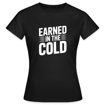 Gagné dans le froid - T-shirt Femme - noir - Devant - AI Model Female 172 dark (172cm)